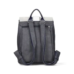 Rieker | Backpack Navy Blue-Pure White