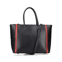 Rieker | Shopper Jet Black-Fire Red