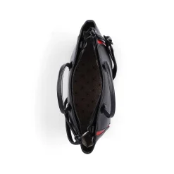 Rieker | Shopper Jet Black-Fire Red