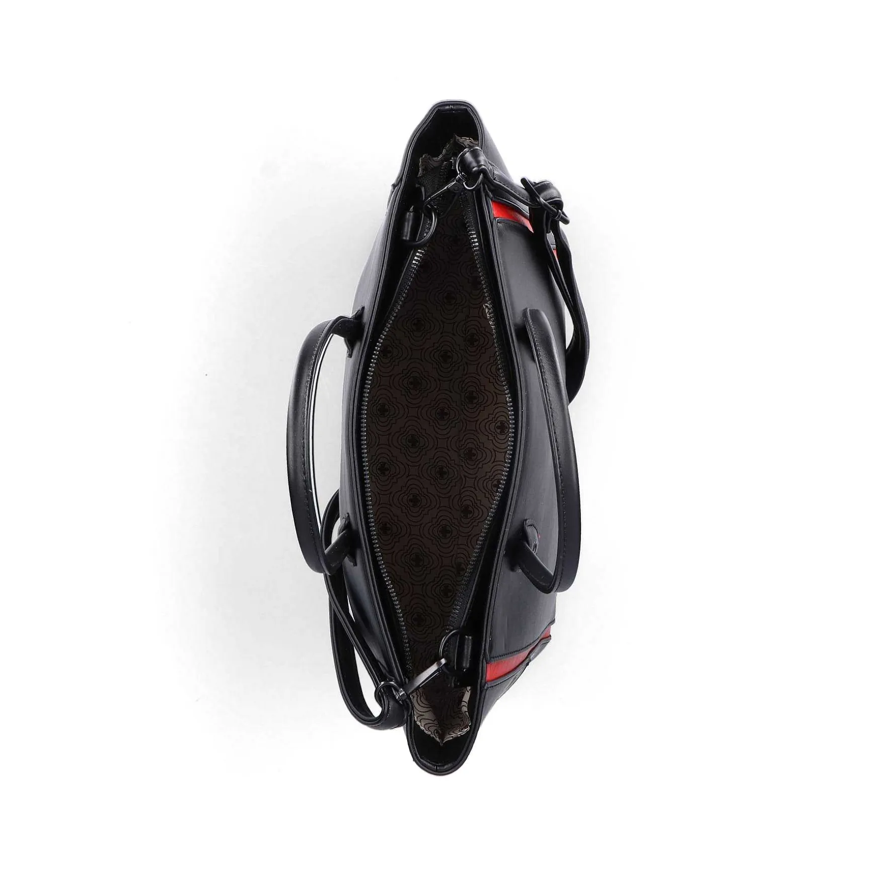 Rieker | Shopper Jet Black-Fire Red