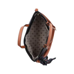 Rieker | Shopper Jet Black-Nougat Brown