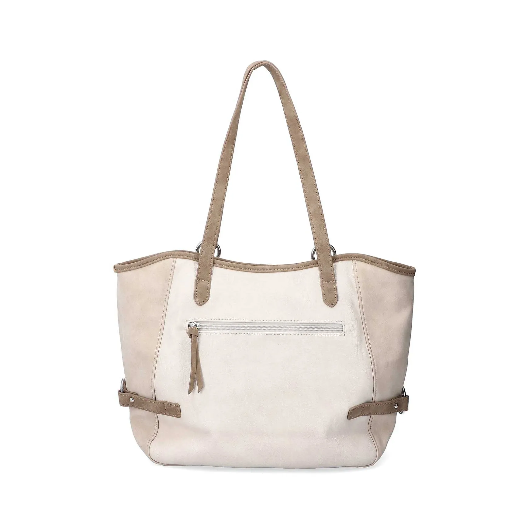 Rieker | Shopper Pearl White-Nut Brown-Rose