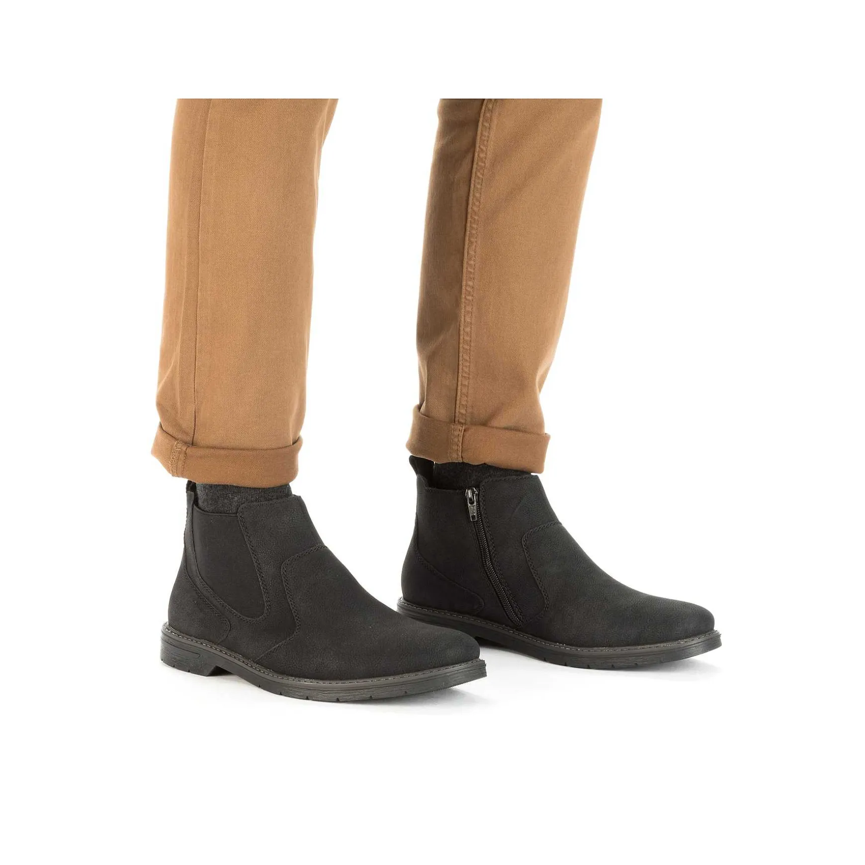 Rieker Men'S Chelsea Boots Jet Black