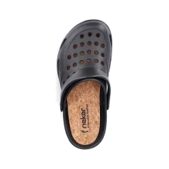 Rieker Men'S Clogs Glossy Black