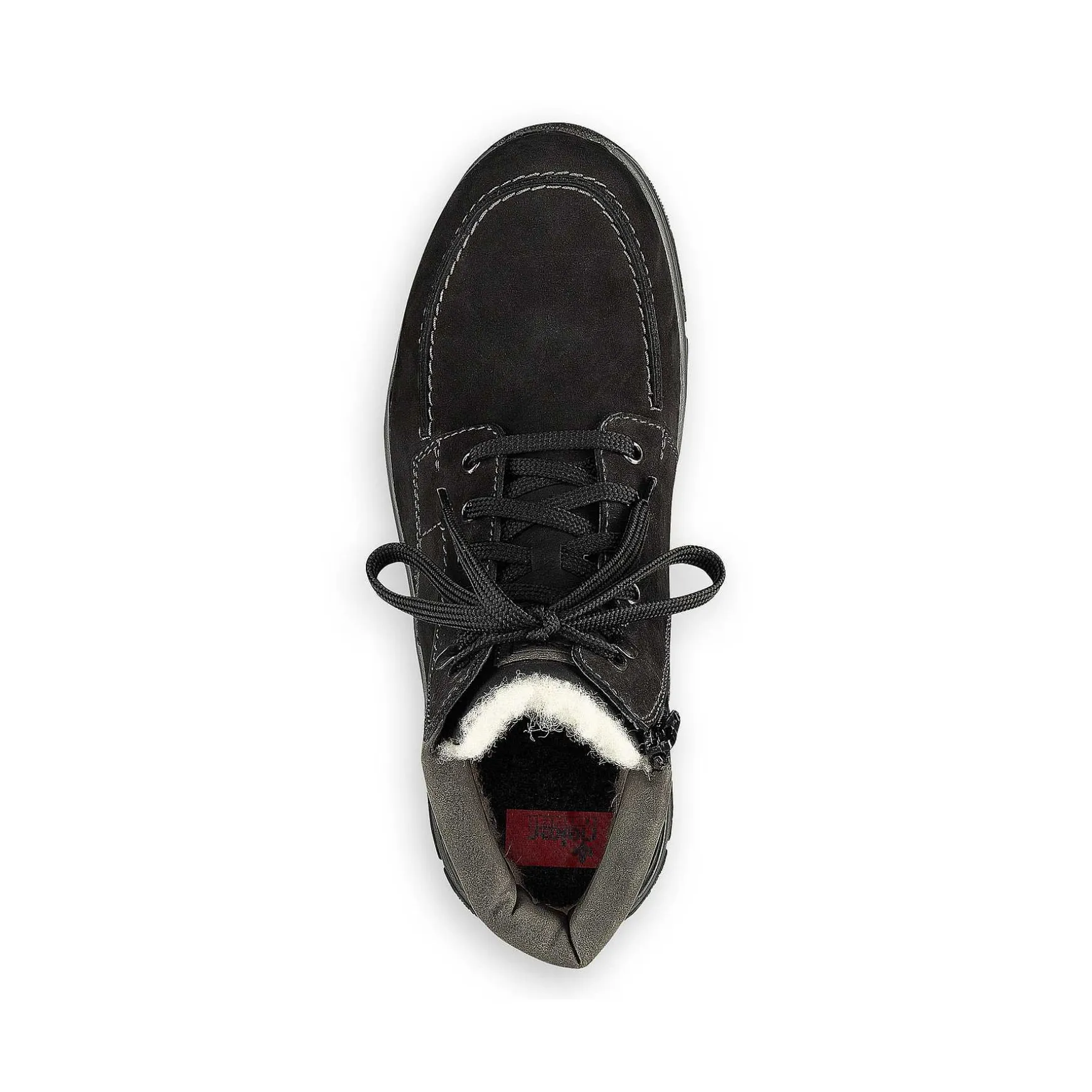 Rieker Men'S Corded Boots Deep Black