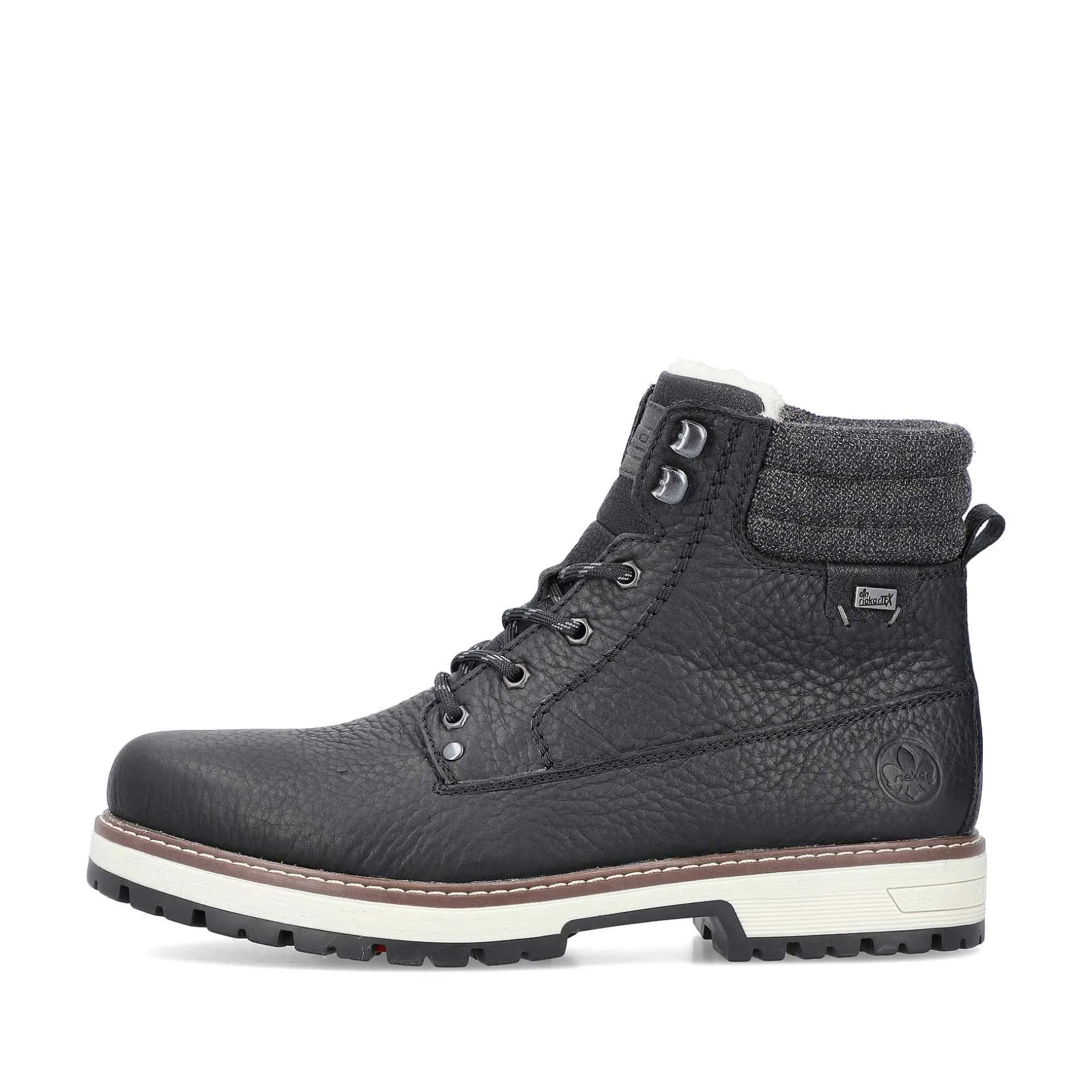 Rieker Men'S Corded Boots Deep Black