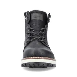 Rieker Men'S Corded Boots Deep Black