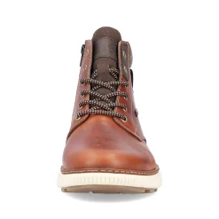 Rieker Men'S Corded Boots Caramel Brown