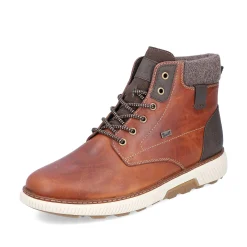 Rieker Men'S Corded Boots Caramel Brown