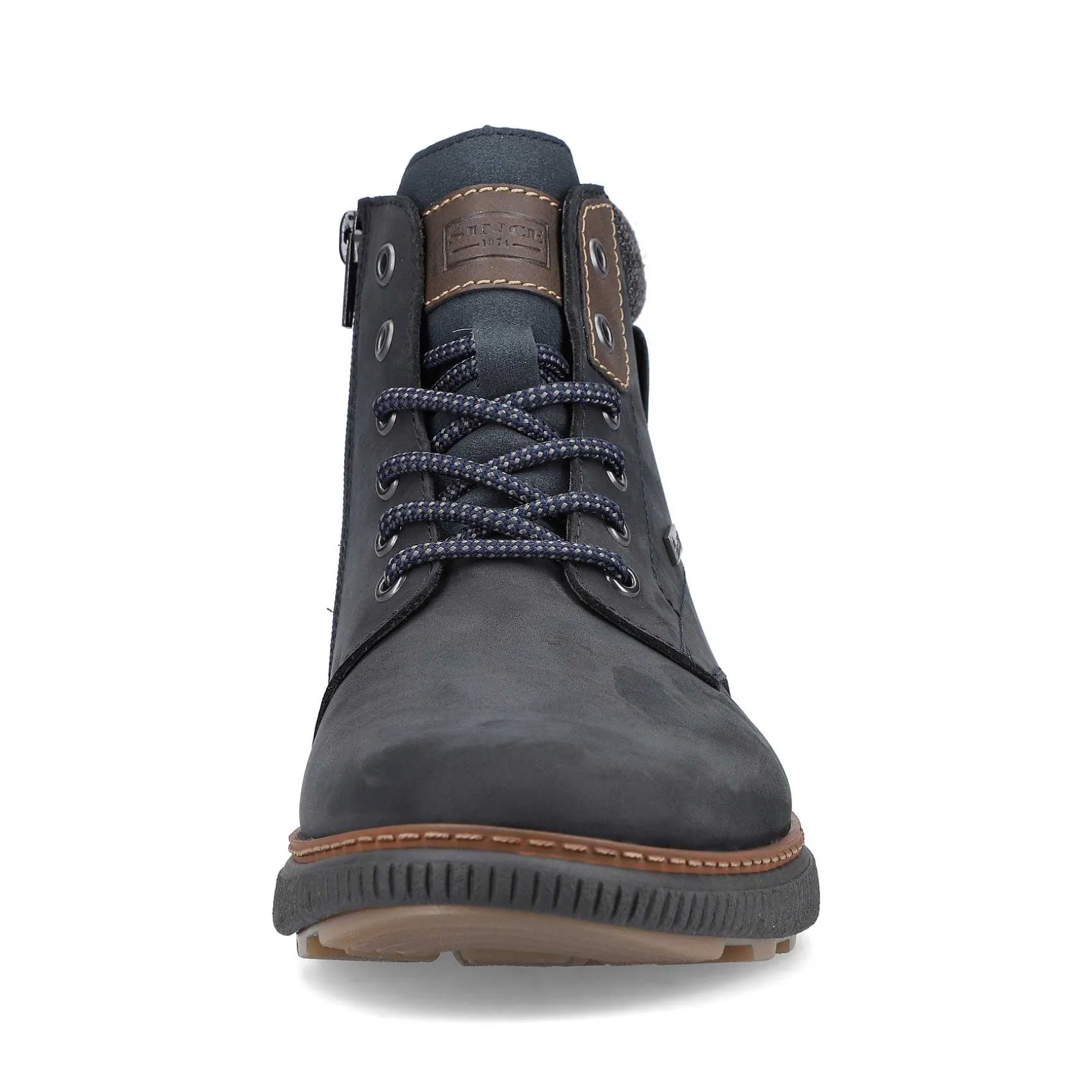 Rieker Men'S Corded Boots Navy Blue