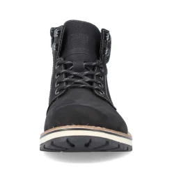 Rieker Men'S Corded Boots Deep Black