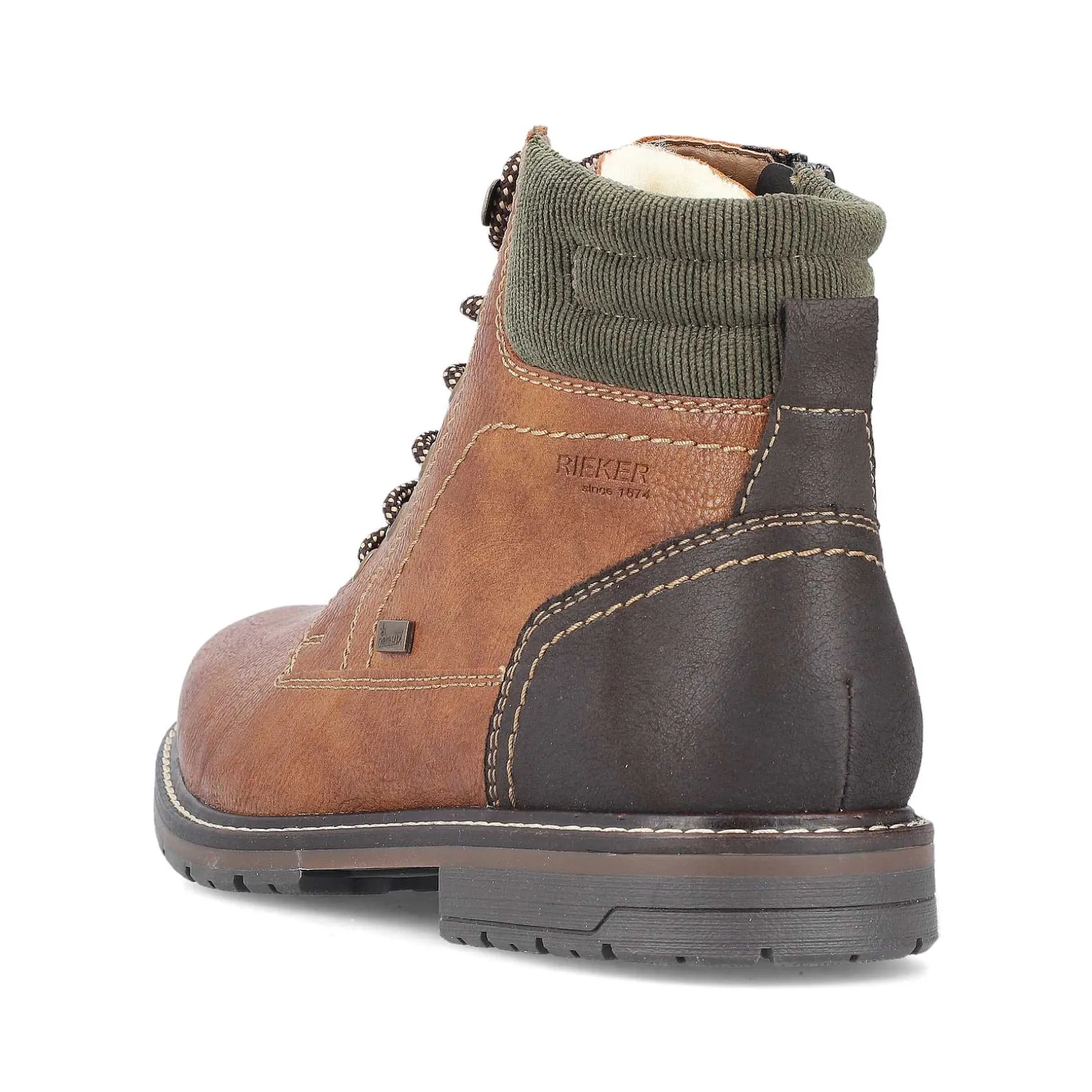 Rieker Men'S Corded Boots Light Brown