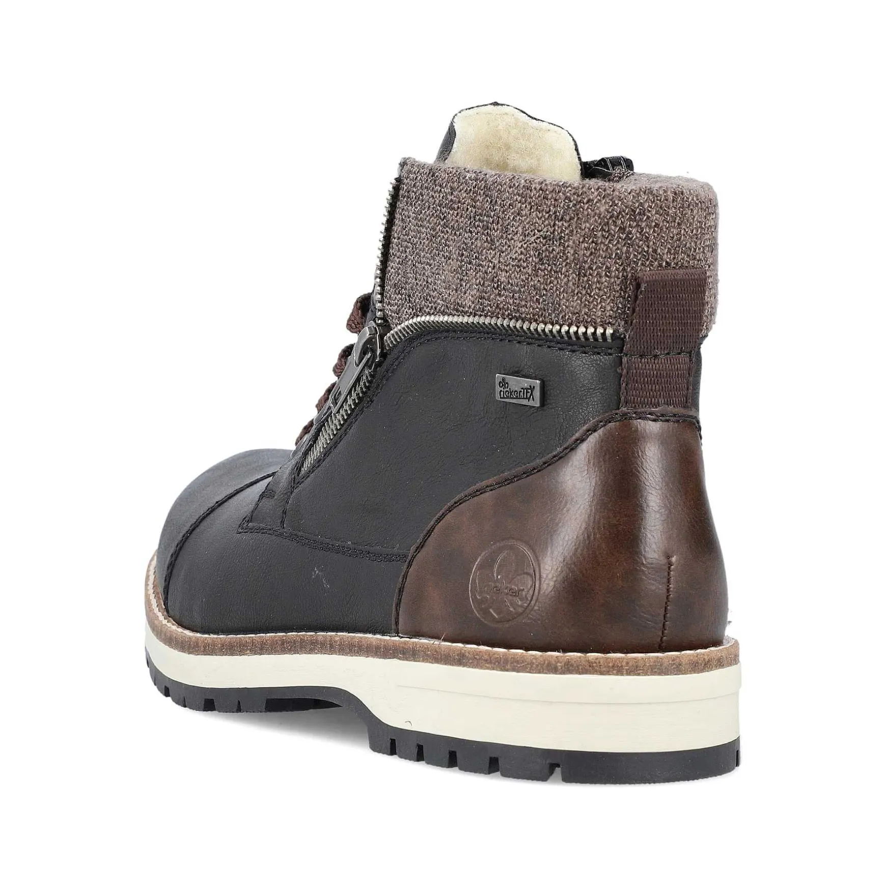 Rieker Men'S Corded Boots Night Black