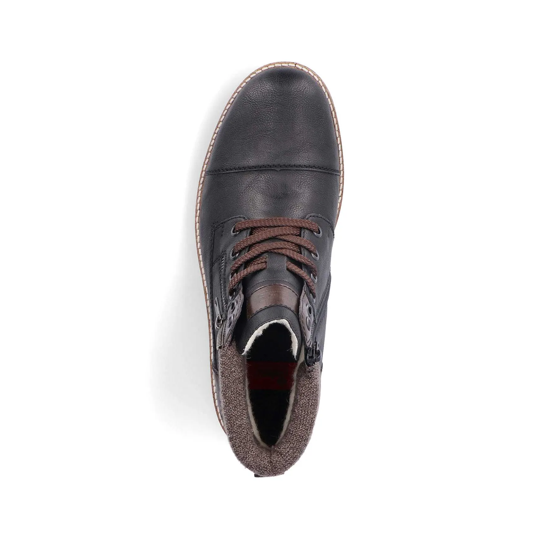 Rieker Men'S Corded Boots Night Black