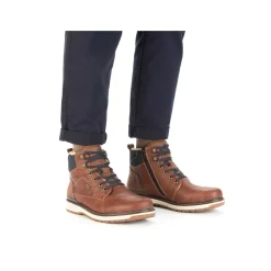 Rieker Men'S Corded Boots, Nut Brown