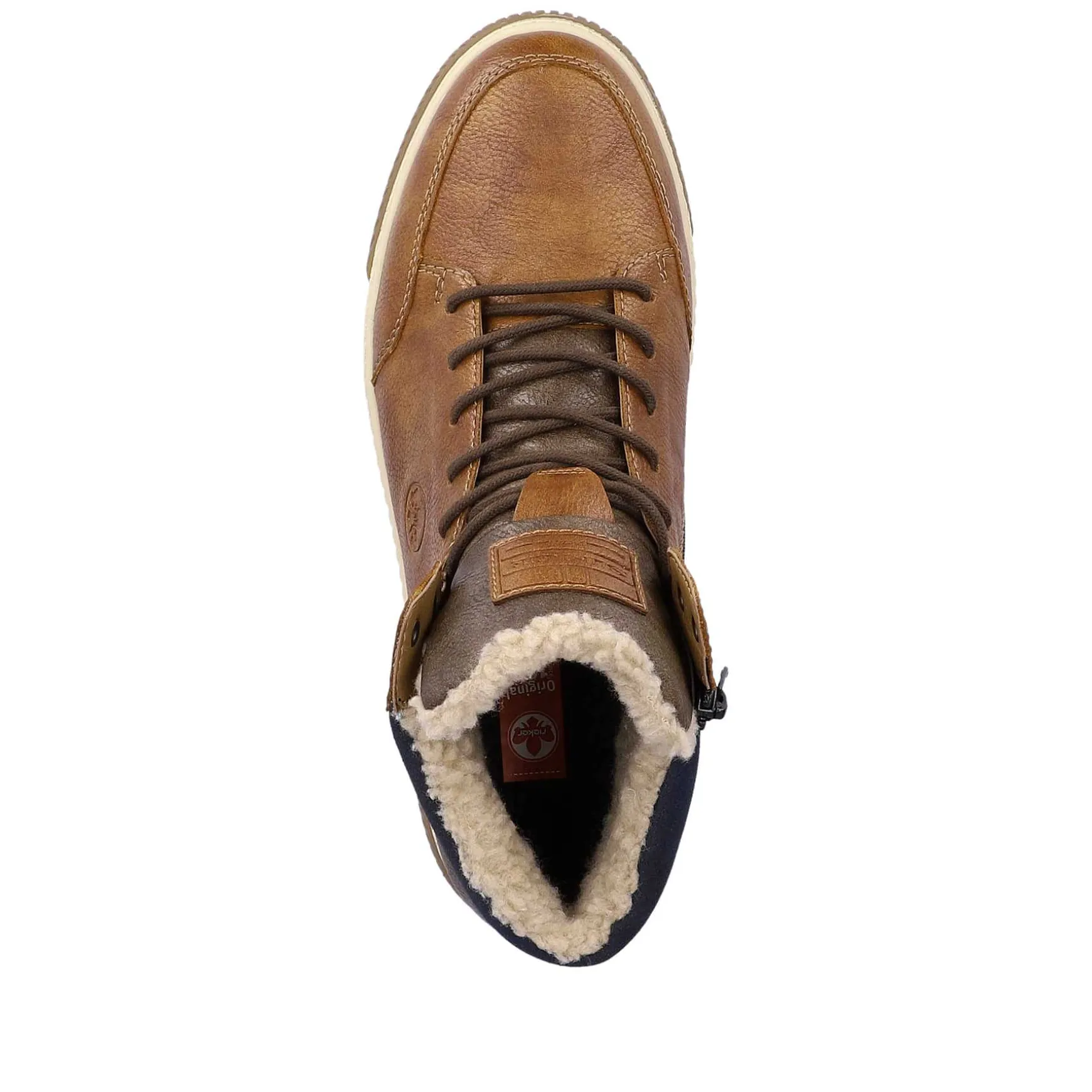 Rieker Men'S Corded Boots Nougat Brown