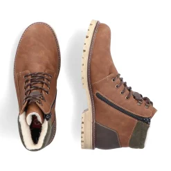 Rieker Men'S Corded Boots Light Brown