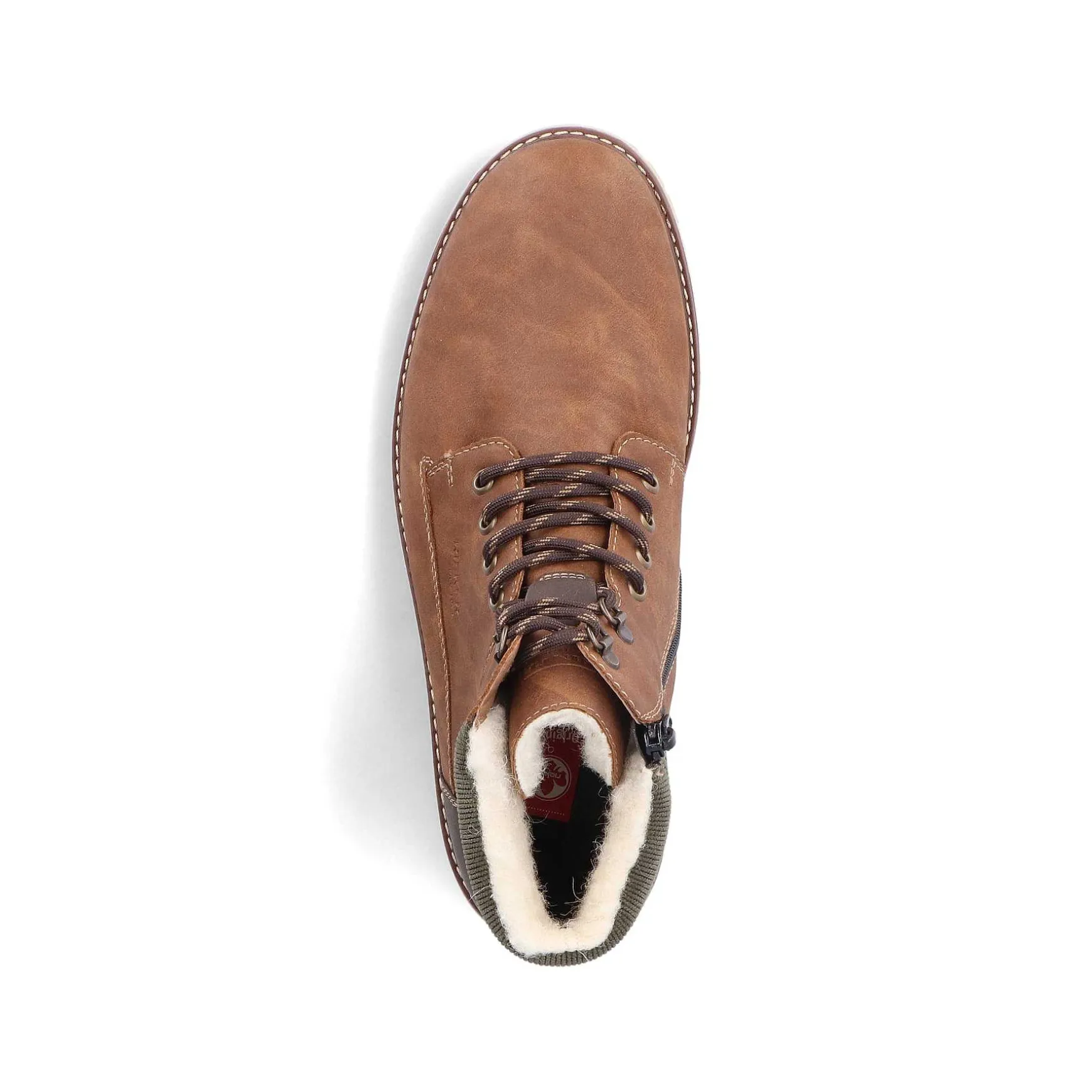 Rieker Men'S Corded Boots Light Brown