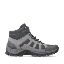 Rieker Men'S Corded Boots Platinum Gray