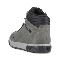 Rieker Men'S Corded Boots Steel Gray