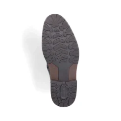 Rieker Men'S Corded Boots Graphite Black