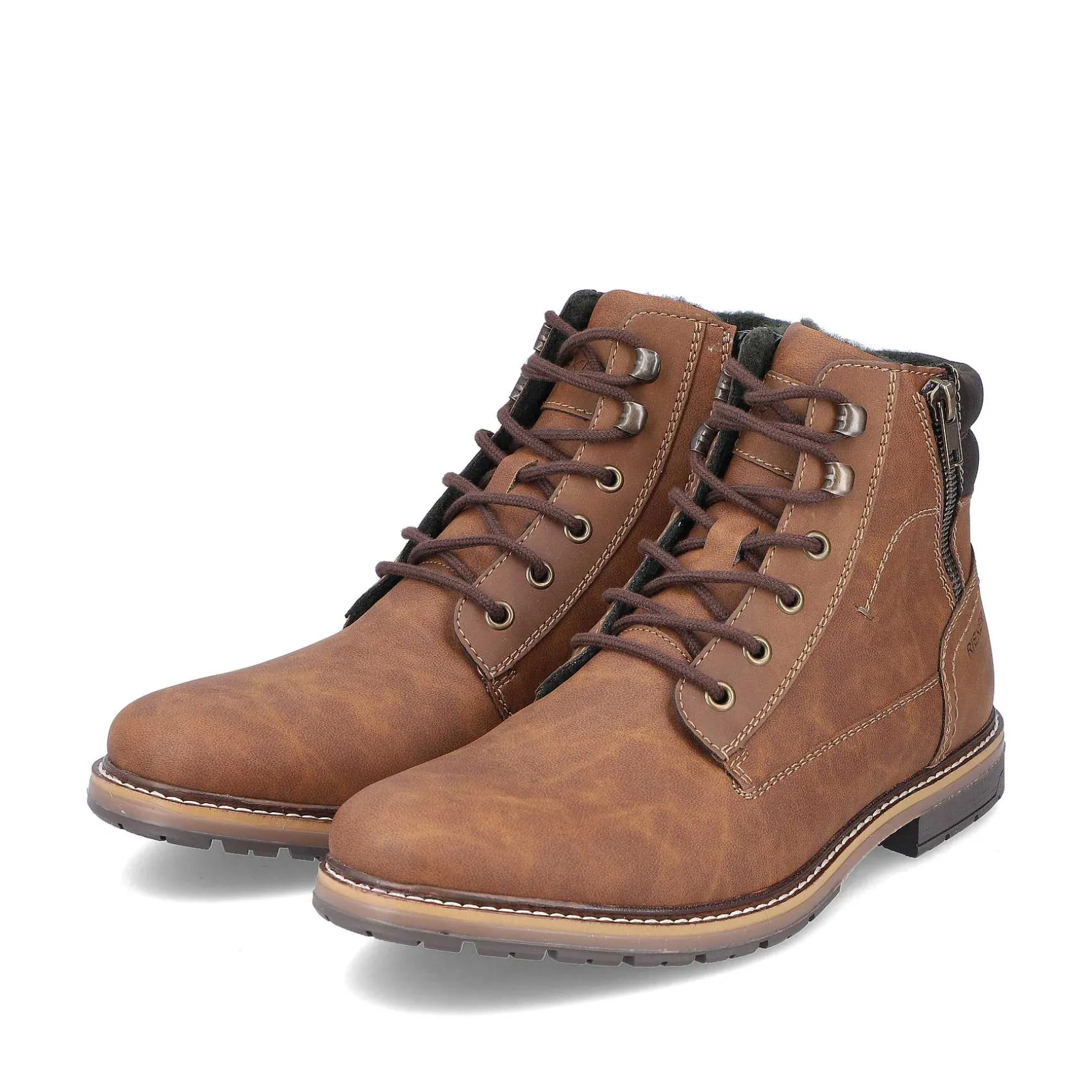 Rieker Men'S Corded Boots Light Brown