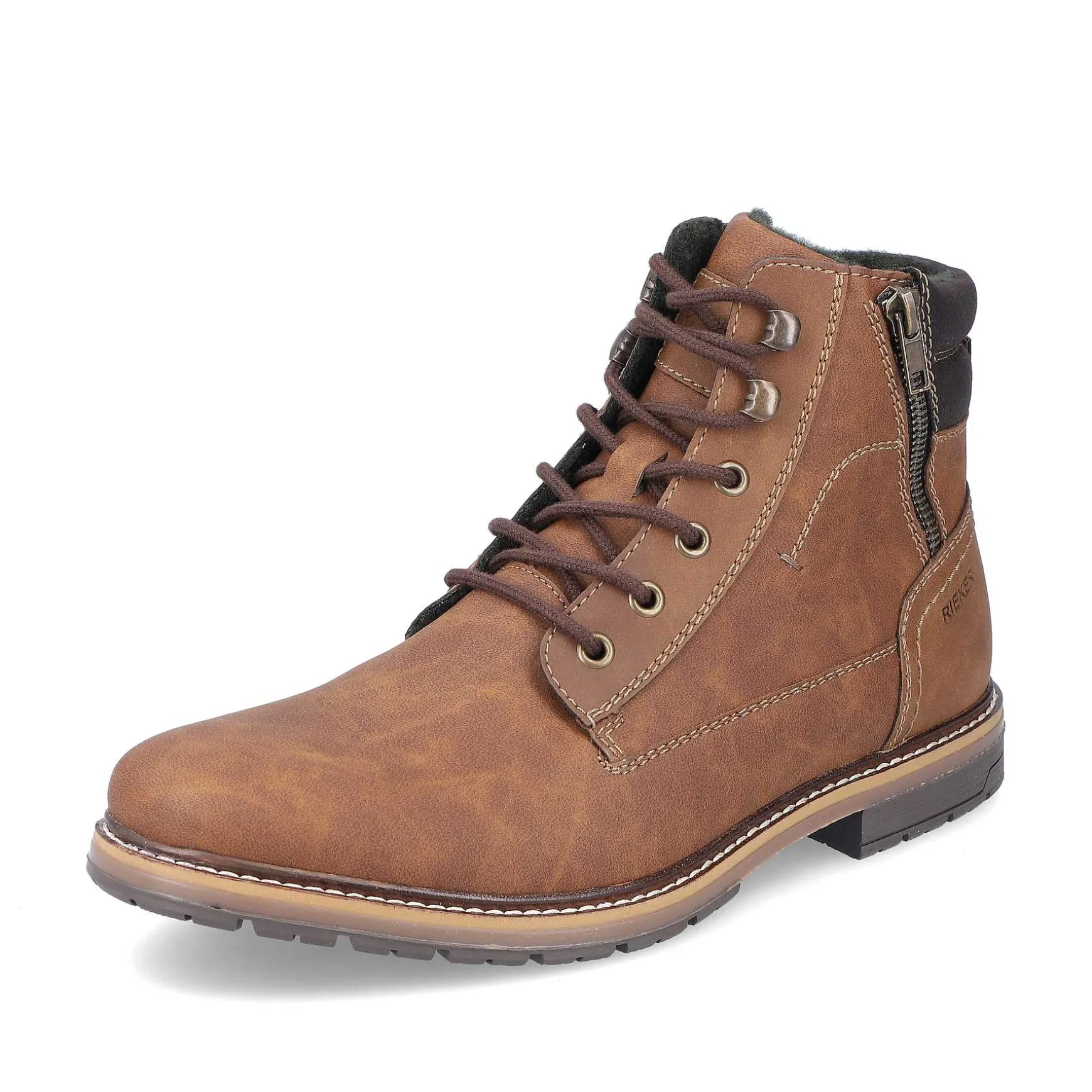 Rieker Men'S Corded Boots Light Brown