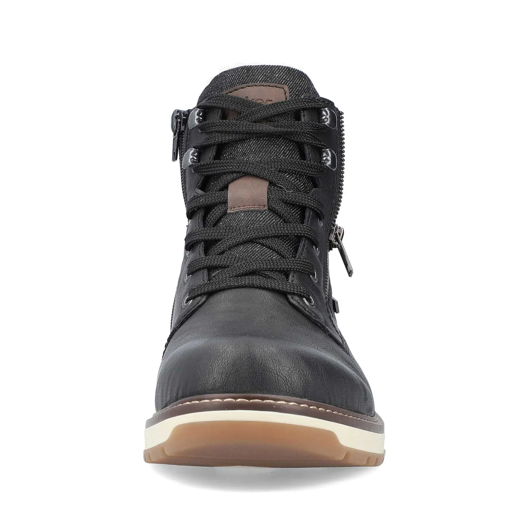 Rieker Men'S Corded Boots Night Black