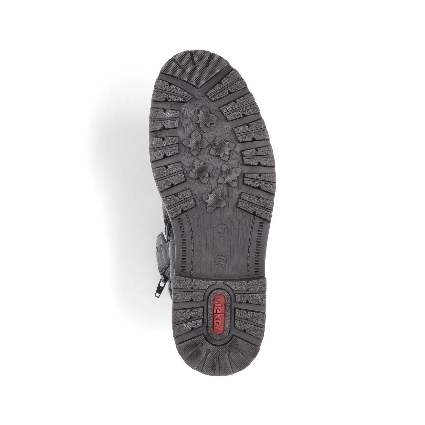 Rieker Men'S Corded Boots Deep Black