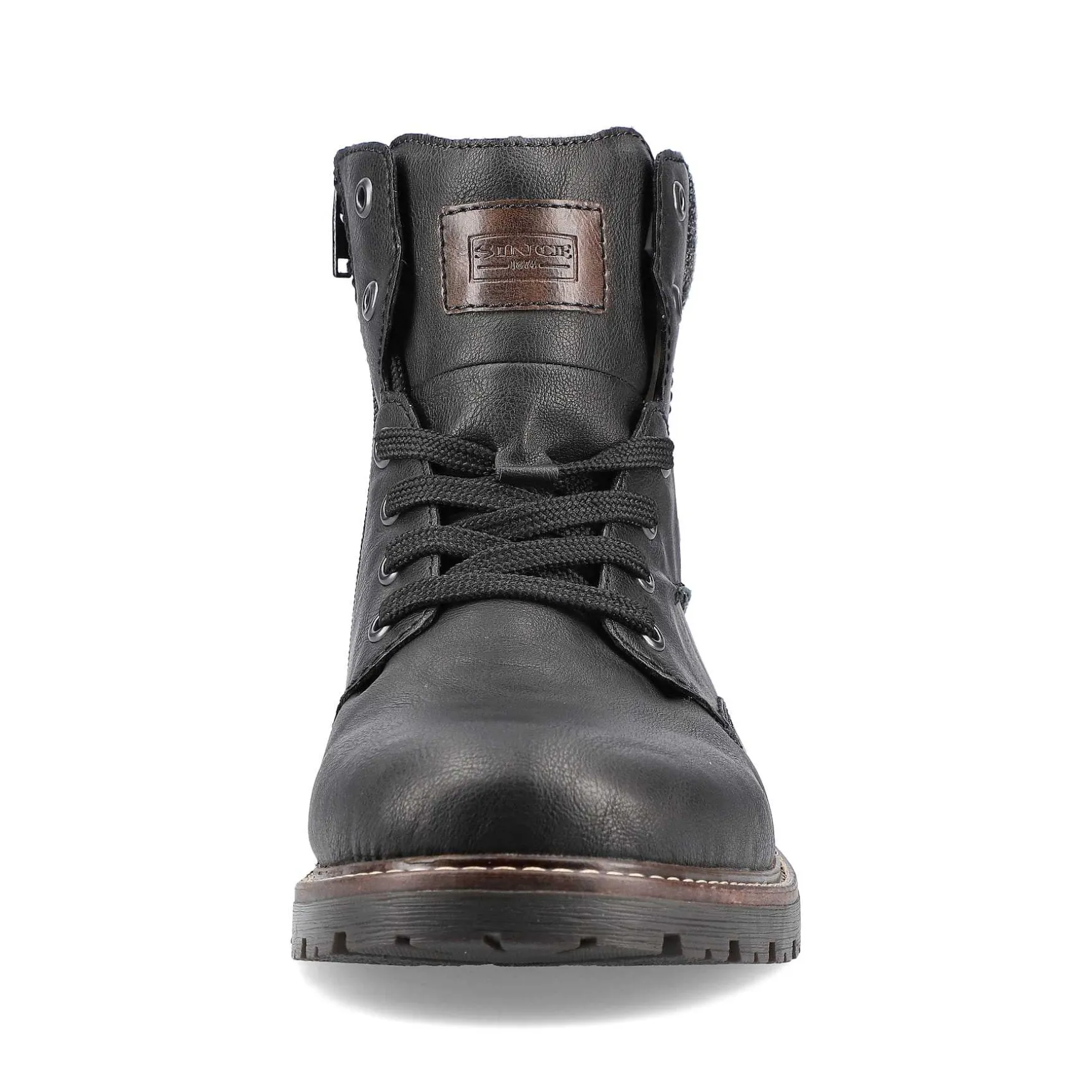 Rieker Men'S Corded Boots Deep Black