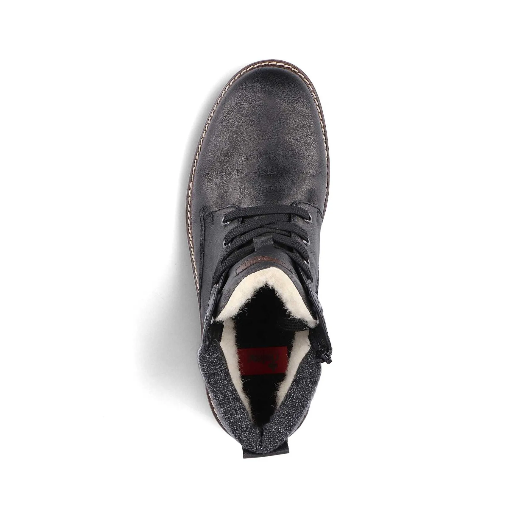 Rieker Men'S Corded Boots Deep Black