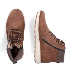 Rieker Men'S Corded Boots Coffee Brown