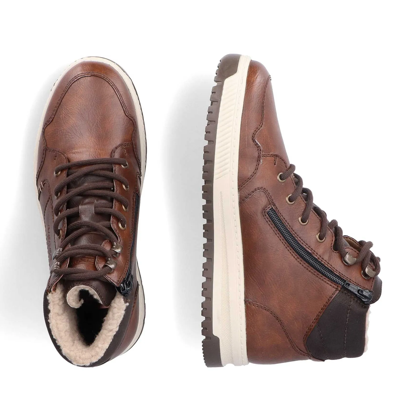 Rieker Men'S Corded Boots, Nut Brown