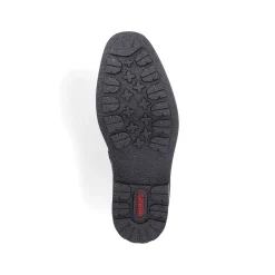 Rieker Men'S Corded Boots, Glossy Black