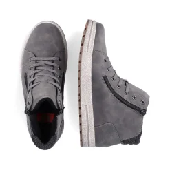 Rieker Men'S Corded Boots Moon Grey