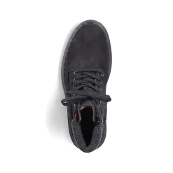 Rieker Men'S Corded Boots Deep Black