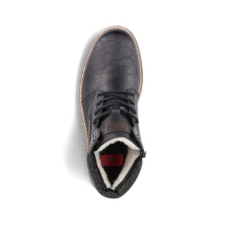 Rieker Men'S Corded Boots Asphalt Black