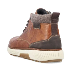 Rieker Men'S Corded Boots Chestnut Brown