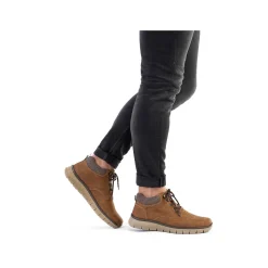 Rieker Men'S Corded Boots Cinnamon Brown
