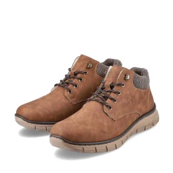 Rieker Men'S Corded Boots Cinnamon Brown
