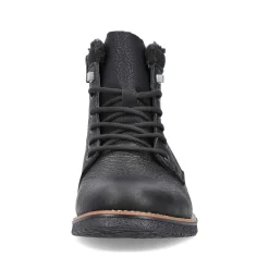 Rieker Men'S Corded Boots Graphite Black