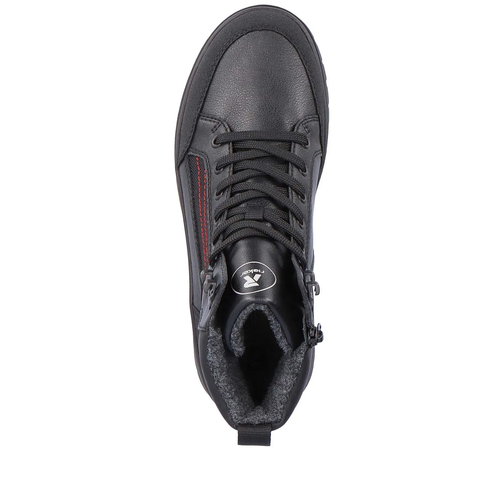 Rieker Men'S Corded Boots Deep Black