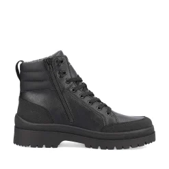 Rieker Men'S Corded Boots Deep Black