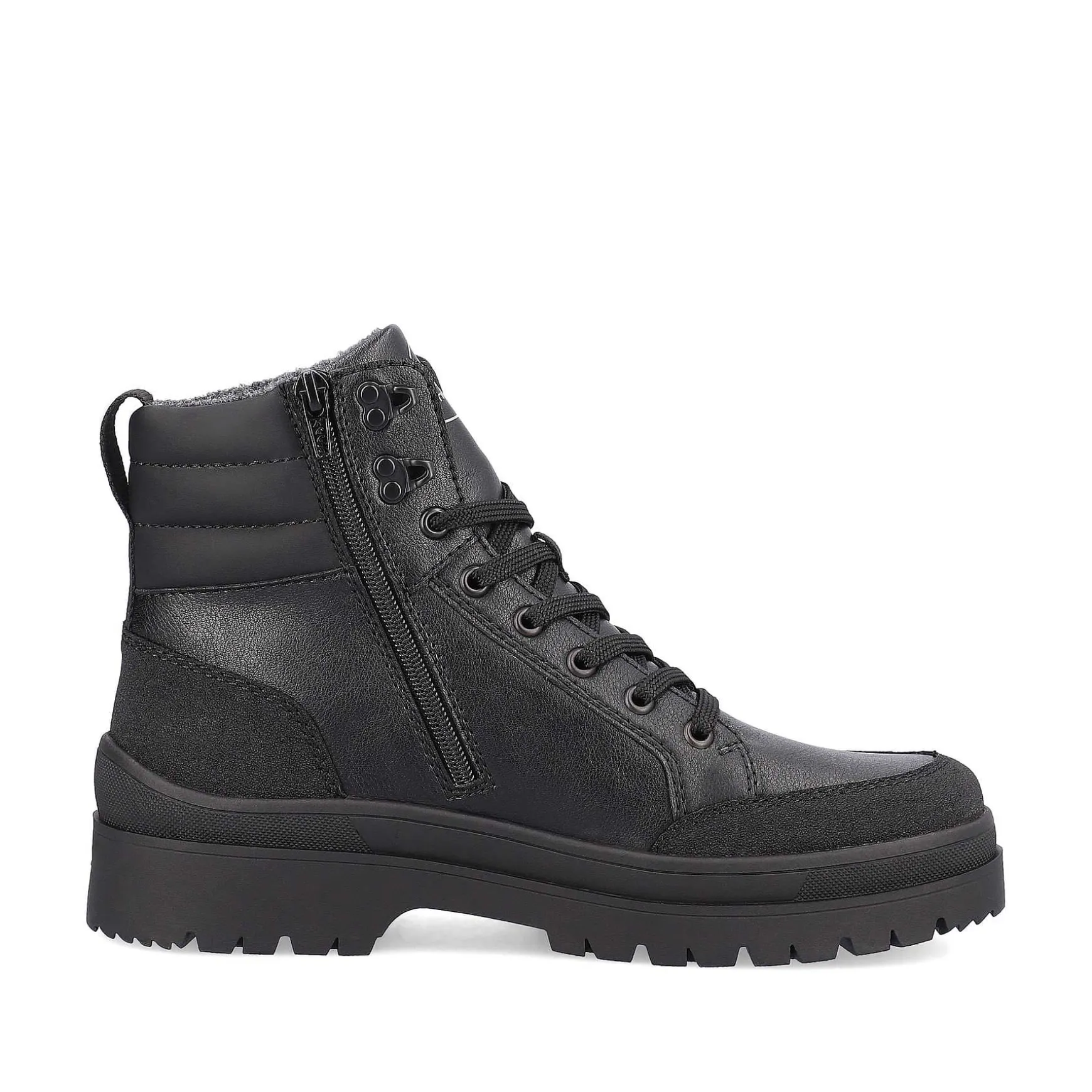 Rieker Men'S Corded Boots Deep Black