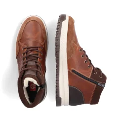 Rieker Men'S Corded Boots Fox Brown