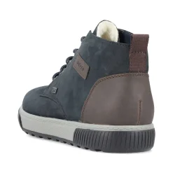 Rieker Men'S Corded Boots Dark Blue-Gray