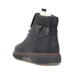 Rieker Men'S Corded Boots Night Black