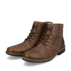 Rieker Men'S Corded Boots Chocolate Brown