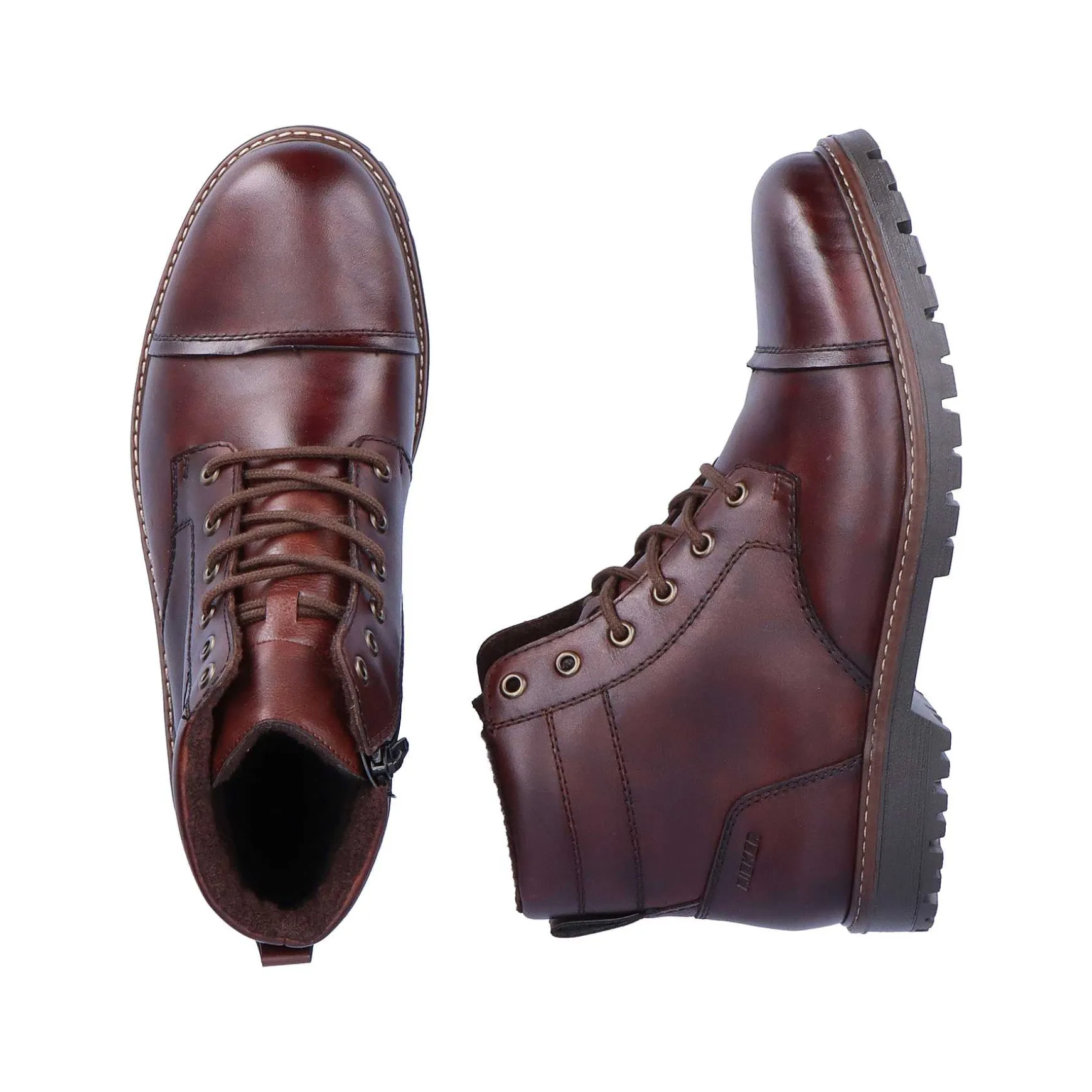 Rieker Men'S Corded Boots, Nut Brown