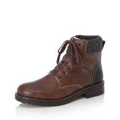 Rieker Men'S Corded Boots Chestnut Brown